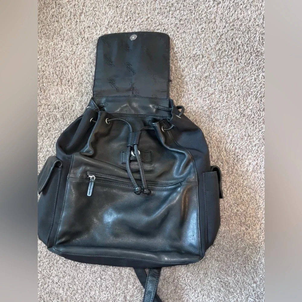 Fossil Vintage Leather Backpack Unisex Shoulder Bag